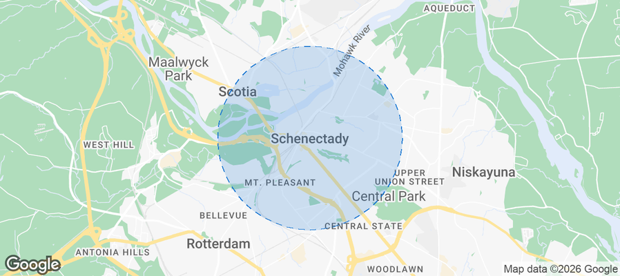 Schenectady Airbnb map